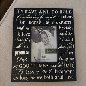 Brand new - wedding picture frame